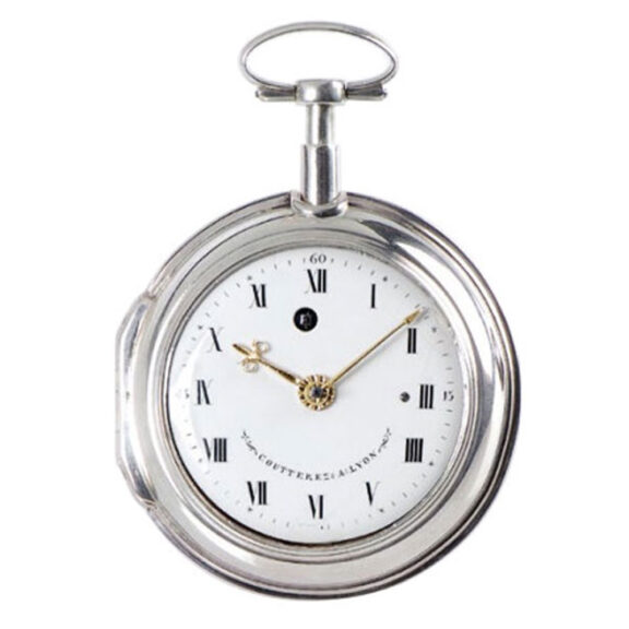 French silver quarter repeating watch with Sully escapement Circa 1780