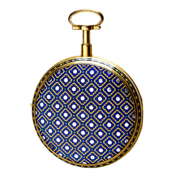 French gold/enamel quarter repeater à toc Circa 1788