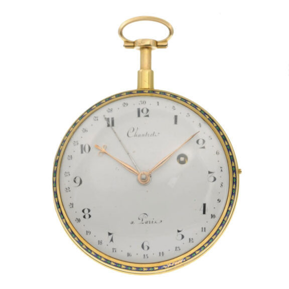 French gold/enamel quarter repeater à toc Circa 1788 French gold/enamel quarter repeater à toc Circa 1788