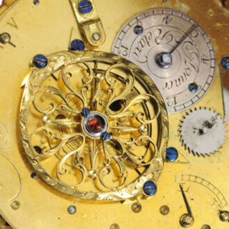 French gold/enamel quarter repeater à toc Circa 1788