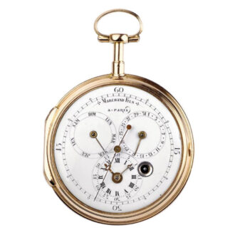 French gold watch with jumping centre seconds Circa 1790