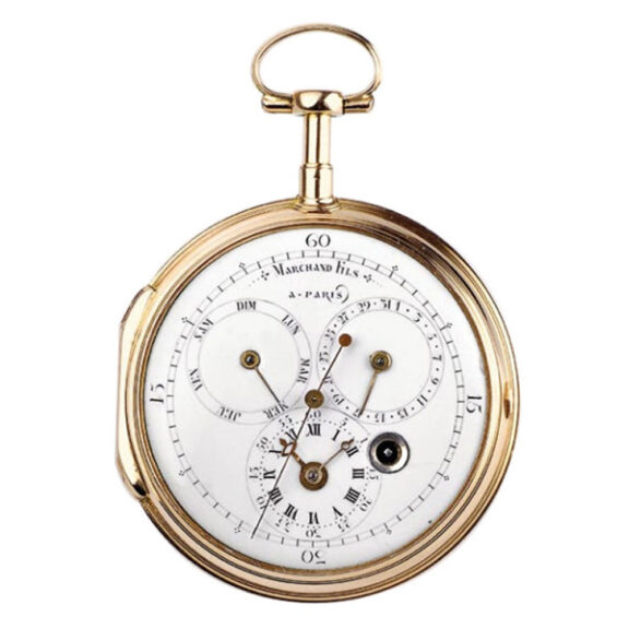 French gold watch with jumping centre seconds Circa 1790