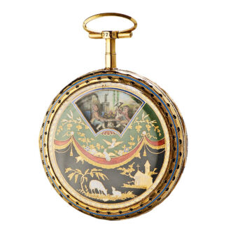 Swiss automaton carrousel with animated figures Circa 1790