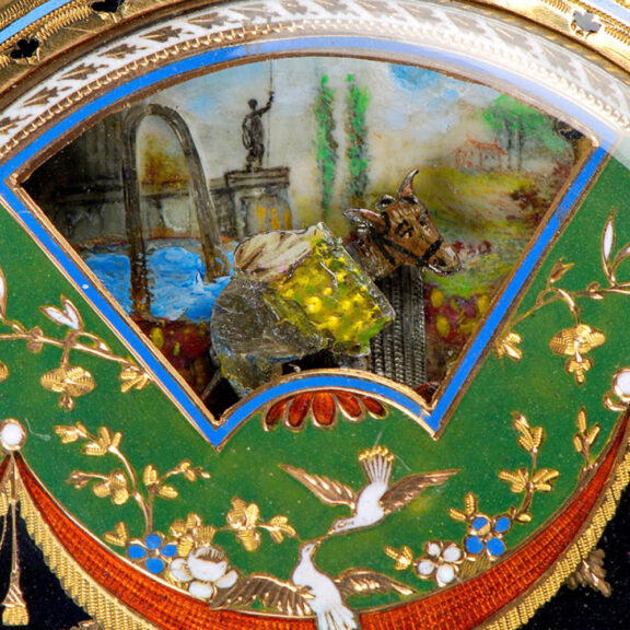 Swiss automaton carrousel with animated figures Circa 1790 Swiss automaton carrousel with animated figures Circa 1790