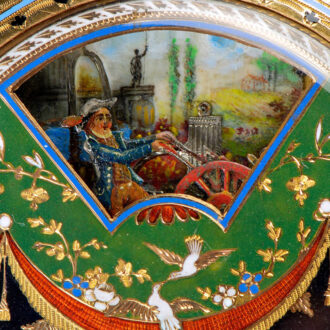 Swiss automaton carrousel with animated figures Circa 1790