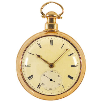 English double cased watch with rack lever escapement Circa 1810