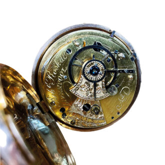 English double-case watch with rack lever escapement Circa 1810