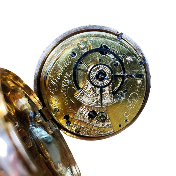 English double-case watch with rack lever escapement Circa 1810 English double-case watch with rack lever escapement Circa 1810