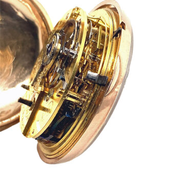 English double-case watch with rack lever escapement Circa 1810