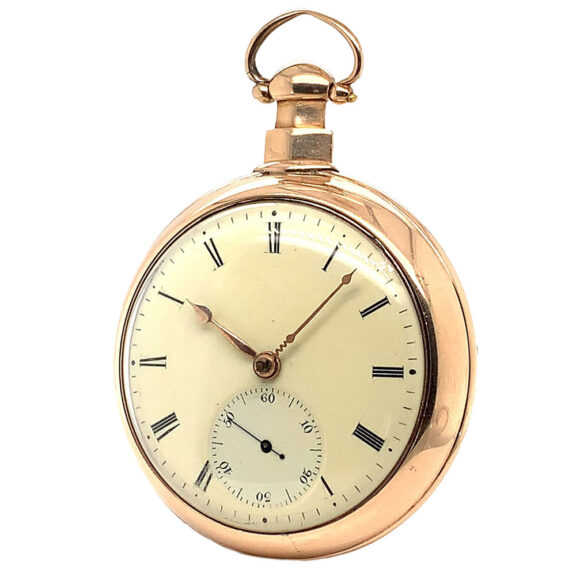 English double-case watch with rack lever escapement Circa 1810 English double-case watch with rack lever escapement Circa 1810