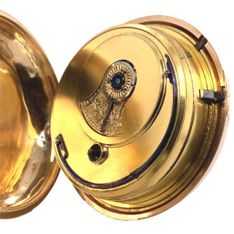 English double-case watch with rack lever escapement Circa 1810