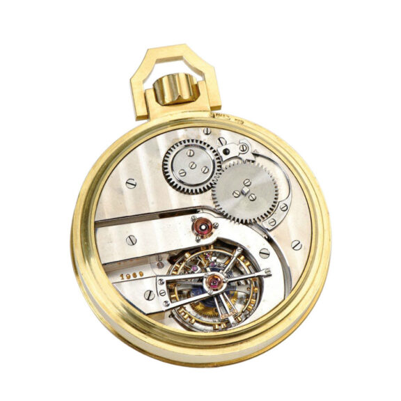 Swiss gold Pellaton’s one minute Tourbillon Circa 1950 Swiss gold Pellaton’s one minute Tourbillon Circa 1950