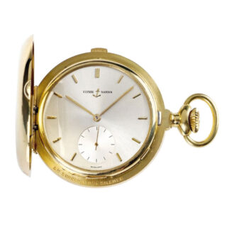Swiss gold minute repeating hunting clock watch Circa 1970