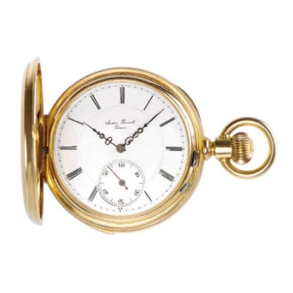 Swiss gold minute repeating hunting watch Circa 1900