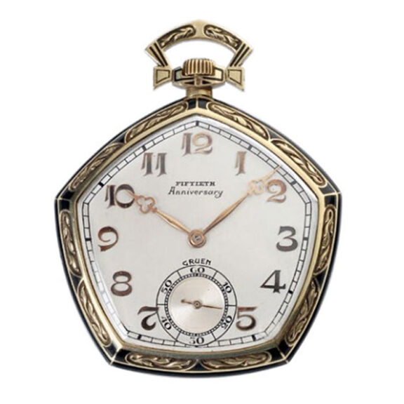 American precision watch with hand engraved solid gold movement Circa 1924