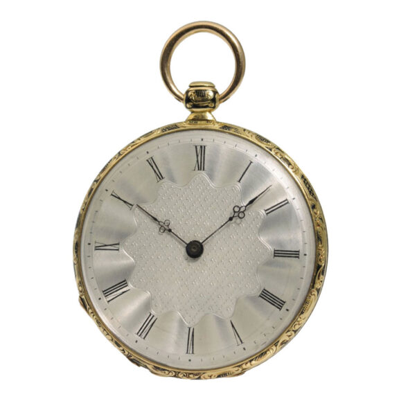 Swiss gold enamel pocket watch "Romeo and Julia" Circa 1840 Swiss gold enamel pocket watch "Romeo and Julia" Circa 1840