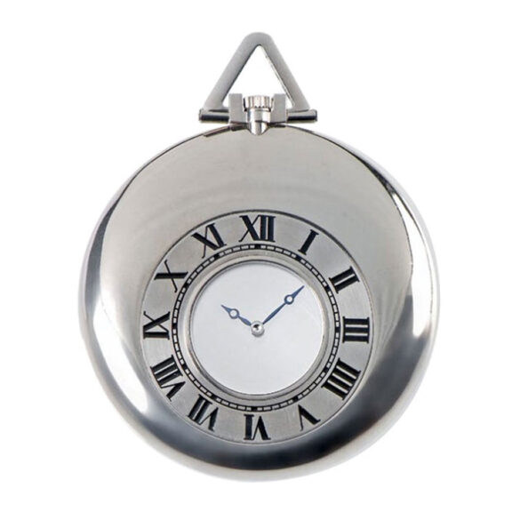 French white gold Cartier pocket watch “Mysterieuse” Circa 1980