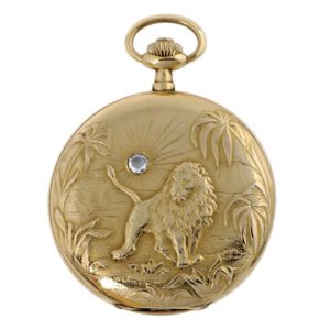 Swiss 18 carat gold hunting cased pocket watch Circa 1920