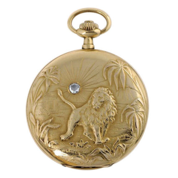 Swiss 18 carat gold hunting cased pocket watch Circa 1920