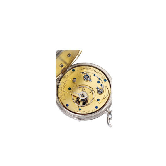 French silver watch with regulator dial and jumping centre seconds Circa 1820 French silver watch with regulator dial and jumping centre seconds Circa 1820