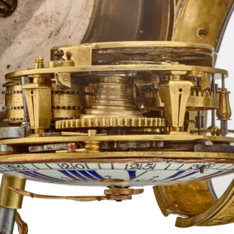 A French verge oignon quarter repeater in a gilt case Circa 1690