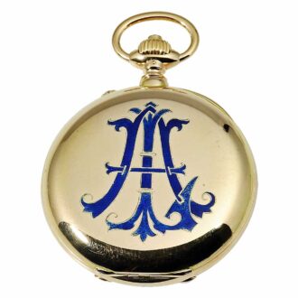 German Glashütte open faced pocket watch Circa 1896