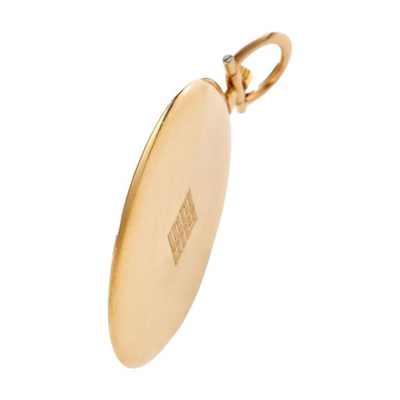 Thin French 18K yellow gold keyless dress watch Circa 1920 Thin French 18K yellow gold keyless dress watch Circa 1920