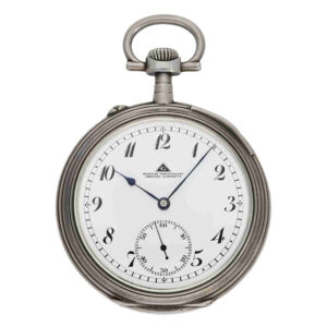 Very large German silver open faced lever pocket watch Circa 1920