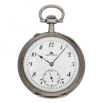 Very large German silver open faced lever pocket watch Circa 1920