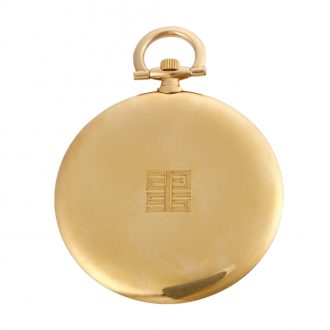 Thin French 18K yellow gold keyless dress watch Circa 1920