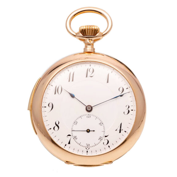 Swiss 18 carat pink gold quarter repeating lever watch Circa 1910