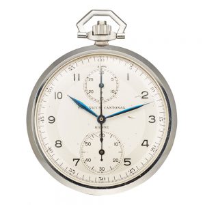 Swiss horological school stainless steel lever watch Circa 1935