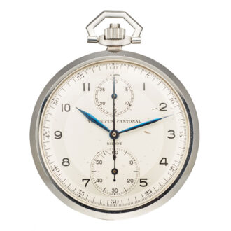 Swiss horological school stainless steel lever watch Circa 1935