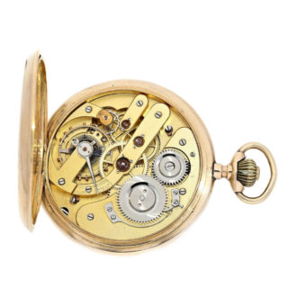 Swiss gold lever hunting cased pocket watch Circa 1900