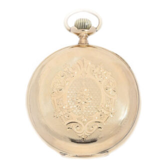 Swiss gold lever hunting cased pocket watch Circa 1900