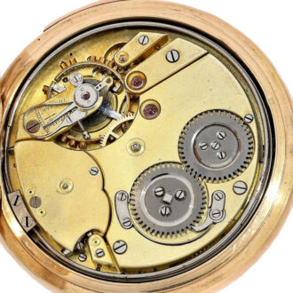 Swiss gold quarter repeating hunting cased watch Circa 1900