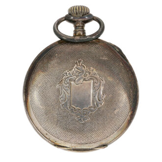 Swiss silver keyless pocket watch with six time zones Circa 1890 Swiss silver keyless pocket watch with six time zones Circa 1890