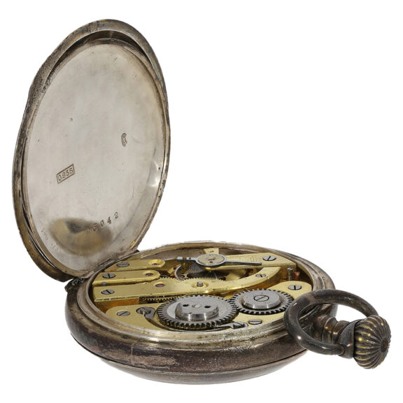 Swiss silver keyless pocket watch with six time zones Circa 1890 Swiss silver keyless pocket watch with six time zones Circa 1890
