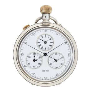 Rare English silver observatory pocket watch Circa 1890