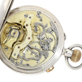 Rare English silver observatory pocket watch Circa 1890