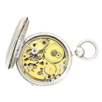 Swiss silver quater repeating pocket watch Circa 1830