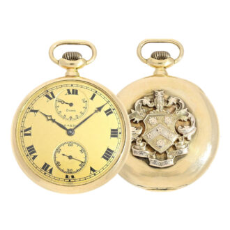 Very rare Swiss gold watch with 8 days movement Circa 1920