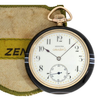 Swiss lever dress watch with agate stone case Circa 1920