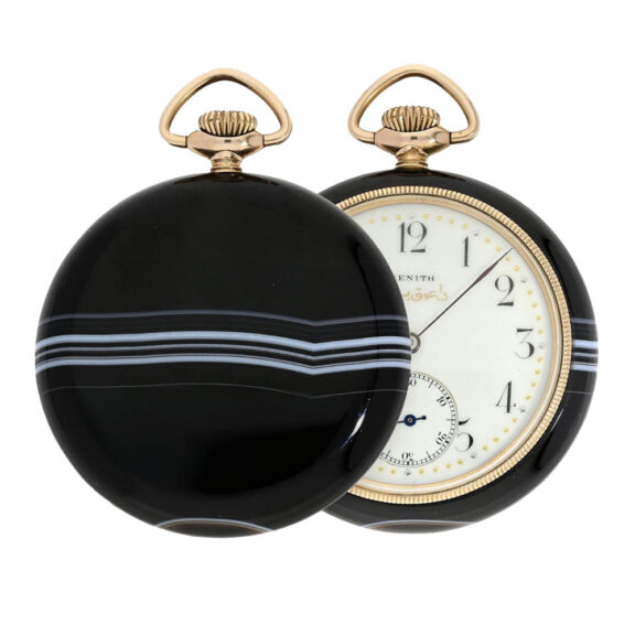 Swiss lever dress watch with agate stone case Circa 1920 Swiss lever dress watch with agate stone case Circa 1920