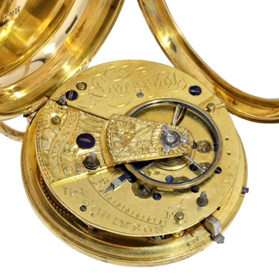 English gold watch with Massey-III escapement Circa 1825 English gold watch with Massey-III escapement Circa 1825
