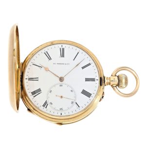 Swiss gold hunting cased lever pocket watch Circa 1890