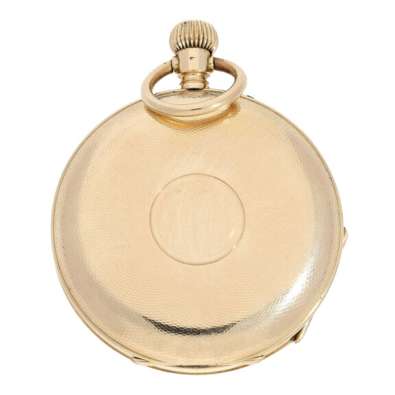 Swiss gold hunting cased lever pocket watch Circa 1890 Swiss gold hunting cased lever pocket watch Circa 1890