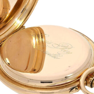 French gold quarter repeating pocket watch Circa 1890