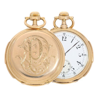 French gold quarter repeating pocket watch Circa 1890
