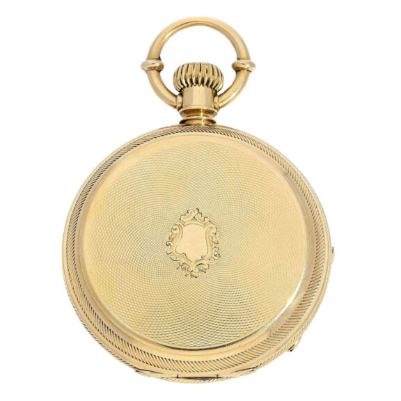 Swiss 18k gold hunting cased pocket watch Circa 1870 Swiss 18k gold hunting cased pocket watch Circa 1870